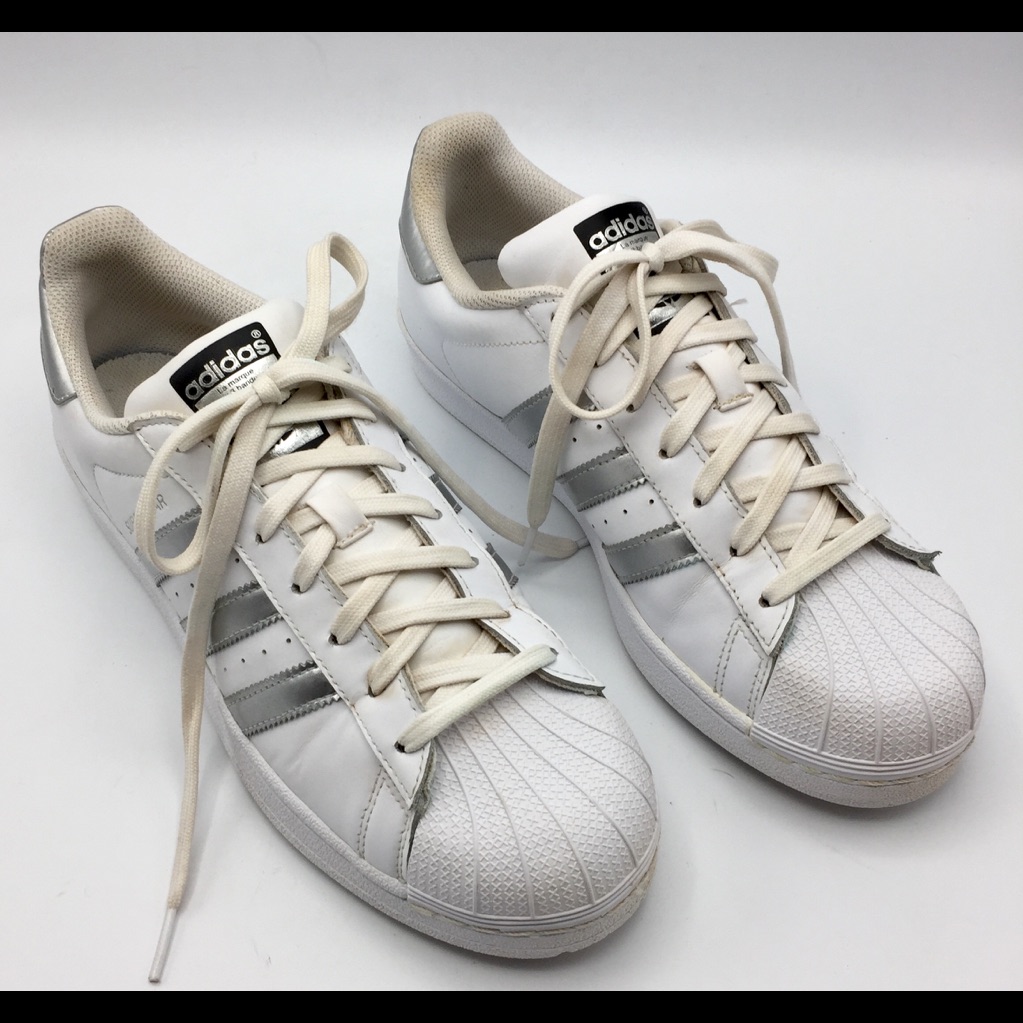 Adidas Low Super Star Shell Toe White Sneakers